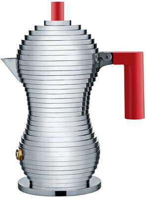 Alle Details zur Kaffeemaschine Alessi Pulcina 1 Tasse Espressokanne rot (MDL02/1R) und ähnlichen Maschinen