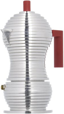 Alle Details zur Kaffeemaschine Alessi Pulcina 3 Tassen Espressokanne rot (MDL02/3R) und ähnlichen Maschinen