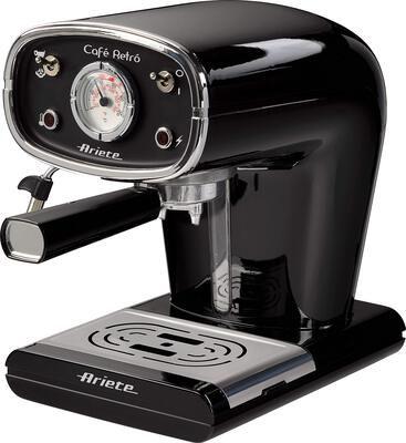 Alle Details zur Kaffeemaschine Ariete 1388/11 Cafe Retro Black und ähnlichen Maschinen