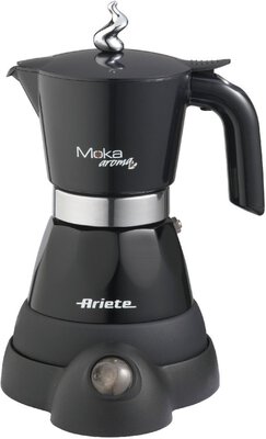 Alle Details zur Kaffeemaschine Ariete 1358/01 Moka Aroma Elektrischer Espressokocher schwarz und ähnlichen Maschinen