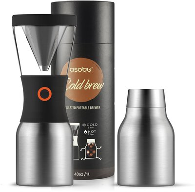 Alle Details zur Kaffeemaschine Asobu Cold Brew Kaffeebereiter silber (kb900) und ähnlichen Maschinen