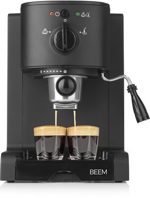 Alle Details zur Kaffeemaschine Beem Espresso Perfect mattschwarz (03270) und ähnlichen Maschinen