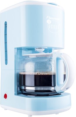 Alle Details zur Kaffeemaschine Bestron ACM300EVB blau und ähnlichen Maschinen