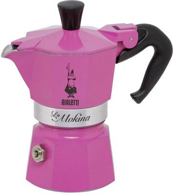 Alle Details zur Kaffeemaschine Bialetti La Mokina Primavera 1 Tasse rosa Espressokanne (0004280) und ähnlichen Maschinen