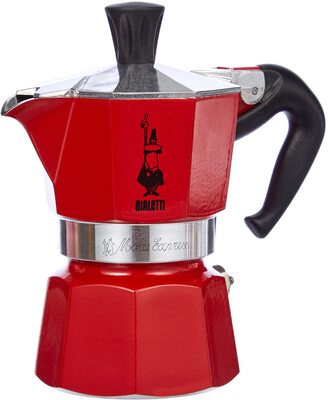 Alle Details zur Kaffeemaschine Bialetti Moka Express 1 Tasse rot Espressokanne (4941) und ähnlichen Maschinen