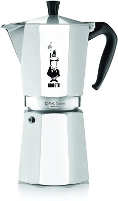 Alle Details zur Kaffeemaschine Bialetti Moka Express 12 Tassen Espressokanne (1166) und ähnlichen Maschinen