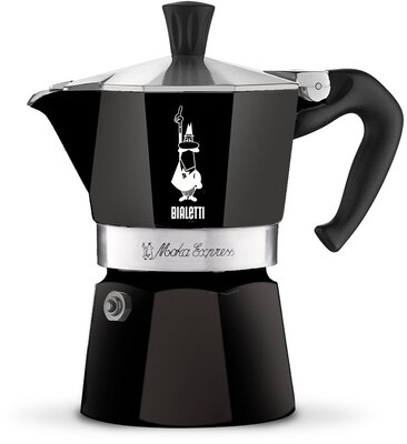 Alle Details zur Kaffeemaschine Bialetti Moka Express 3 Tassen schwarz Espressokanne (4952) und ähnlichen Maschinen