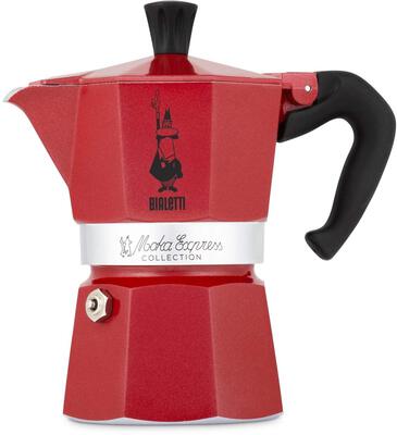 Bialetti Moka Express Collection 3 Tassen rot Espressokanne (6953) bei Amazon bestellen