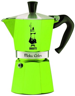 Bialetti Moka Express Color 3 Tassen Espressokanne grün (9122) bei Amazon bestellen