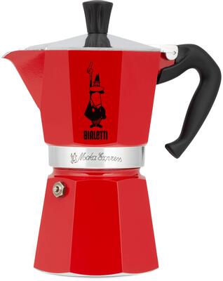 Bialetti Moka Express Color 6 Tassen emotion red Espressokanne (04-4943) bei Amazon bestellen