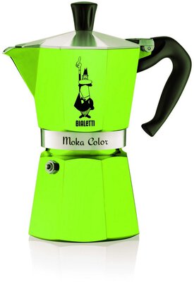 Bialetti Moka Express Color 6 Tassen Espressokanne grün (9123) bei Amazon bestellen