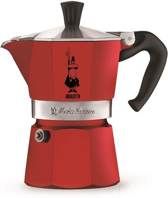 Bialetti Moka Express Color 6 Tassen passion red Espressokanne (04-4942) bei Amazon bestellen