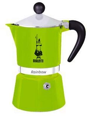 Alle Details zur Kaffeemaschine Bialetti Rainbow 3 Tassen Espressokanne grün (4972) und ähnlichen Maschinen