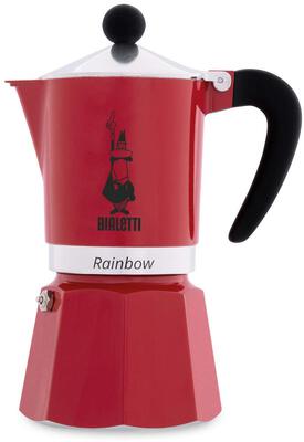 Alle Details zur Kaffeemaschine Bialetti Rainbow 3 Tassen Espressokanne rot (4962) und ähnlichen Maschinen