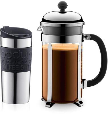 Alle Details zur Kaffeemaschine Bodum Chambord Kaffeebereiter doppelwandig 1l Edelstahl (11053-16) und ähnlichen Maschinen