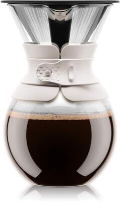 Alle Details zur Kaffeemaschine Bodum Pour Over Kaffeebereiter 1l creme (11571-913) und ähnlichen Maschinen