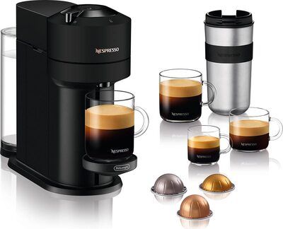 Alle Details zur Kaffeemaschine DeLonghi ENV 120.BM Vertuo Next Premium schwarz und ähnlichen Maschinen