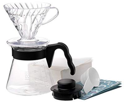 Alle Details zur Kaffeemaschine Hario Pour over Kit V60 Kaffeebereiter 0.7l (VCSD-02B-EX) und ähnlichen Maschinen