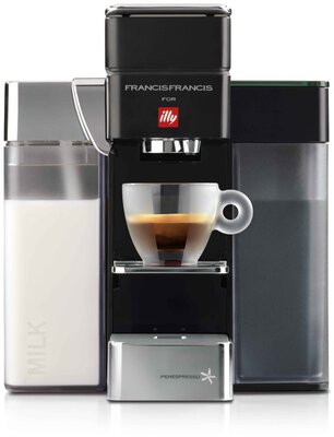 Alle Details zur Kaffeemaschine illy FrancisFrancis Y5 Milk Iperespresso schwarz und ähnlichen Maschinen