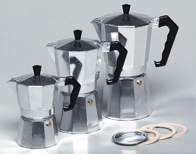 Alle Details zur Kaffeemaschine Karl Krüger Italiano 9 Tassen Espressokanne (503) und ähnlichen Maschinen