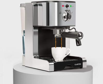 Alle Details zur Kaffeemaschine Klarstein Passionata 20 silber (10031702) und ähnlichen Maschinen