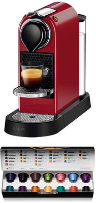 Alle Details zur Kaffeemaschine Krups XN 7405 New CitiZ rot und ähnlichen Maschinen