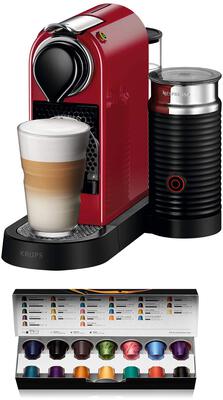 Alle Details zur Kaffeemaschine Krups XN 7605 New CitiZ & Milk rot und ähnlichen Maschinen