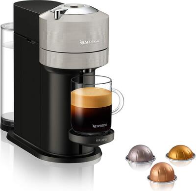 Alle Details zur Kaffeemaschine Krups XN 910 B Vertuo Next grau/schwarz und ähnlichen Maschinen