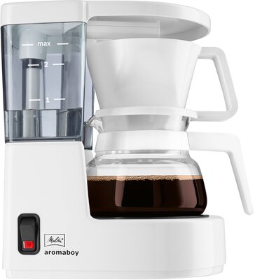 Alle Details zur Kaffeemaschine Melitta Aromaboy weiß (1015-01) und ähnlichen Maschinen