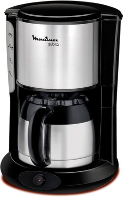 Alle Details zur Kaffeemaschine Moulinex FT3608 Subito Kaffeemaschine Edelstahl/schwarz und ähnlichen Maschinen