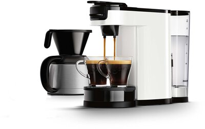 Alle Details zur Kaffeemaschine Philips HD7892 Senseo Switch weiß und ähnlichen Maschinen