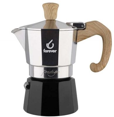 Alle Details zur Kaffeemaschine Riess Forever Miss Moka Prestige Woody 6 Tassen Espressokanne und ähnlichen Maschinen