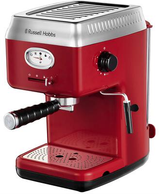 Alle Details zur Kaffeemaschine Russell Hobbs Retro Siebträger rot (28250-56) und ähnlichen Maschinen