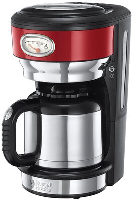 Alle Details zur Kaffeemaschine Russell Hobbs Retro Thermo ribbon red (21710-56) und ähnlichen Maschinen