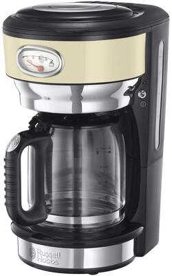 Alle Details zur Kaffeemaschine Russell Hobbs Retro Glas Vintage Cream (21702-56) und ähnlichen Maschinen