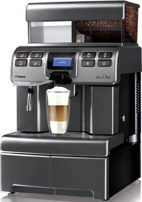 Alle Details zur Kaffeemaschine Saeco Aulika Top High Speed Cappuccino silber (10005234) und ähnlichen Maschinen