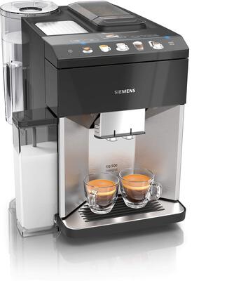 Alle Details zur Kaffeemaschine Siemens EQ.500 TQ507D03 integral Edelstahl und ähnlichen Maschinen