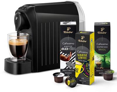 Alle Details zur Kaffeemaschine Tchibo Cafissimo Easy black und ähnlichen Maschinen