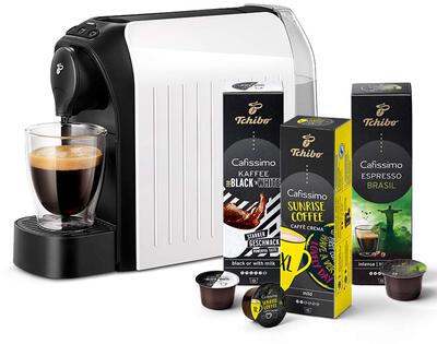 Alle Details zur Kaffeemaschine Tchibo Cafissimo Easy white und ähnlichen Maschinen